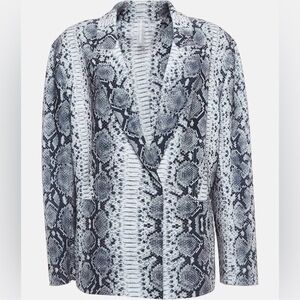 Norma Kamali Black/White Python
Lycra Single Breasted Jacket
$241 $345